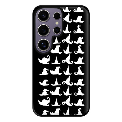 Witch's Hat Pattern - Halloween Phone Case for Galaxy S25 Ultra