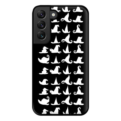 Witch's Hat Pattern - Halloween Phone Case for Galaxy S22 Plus