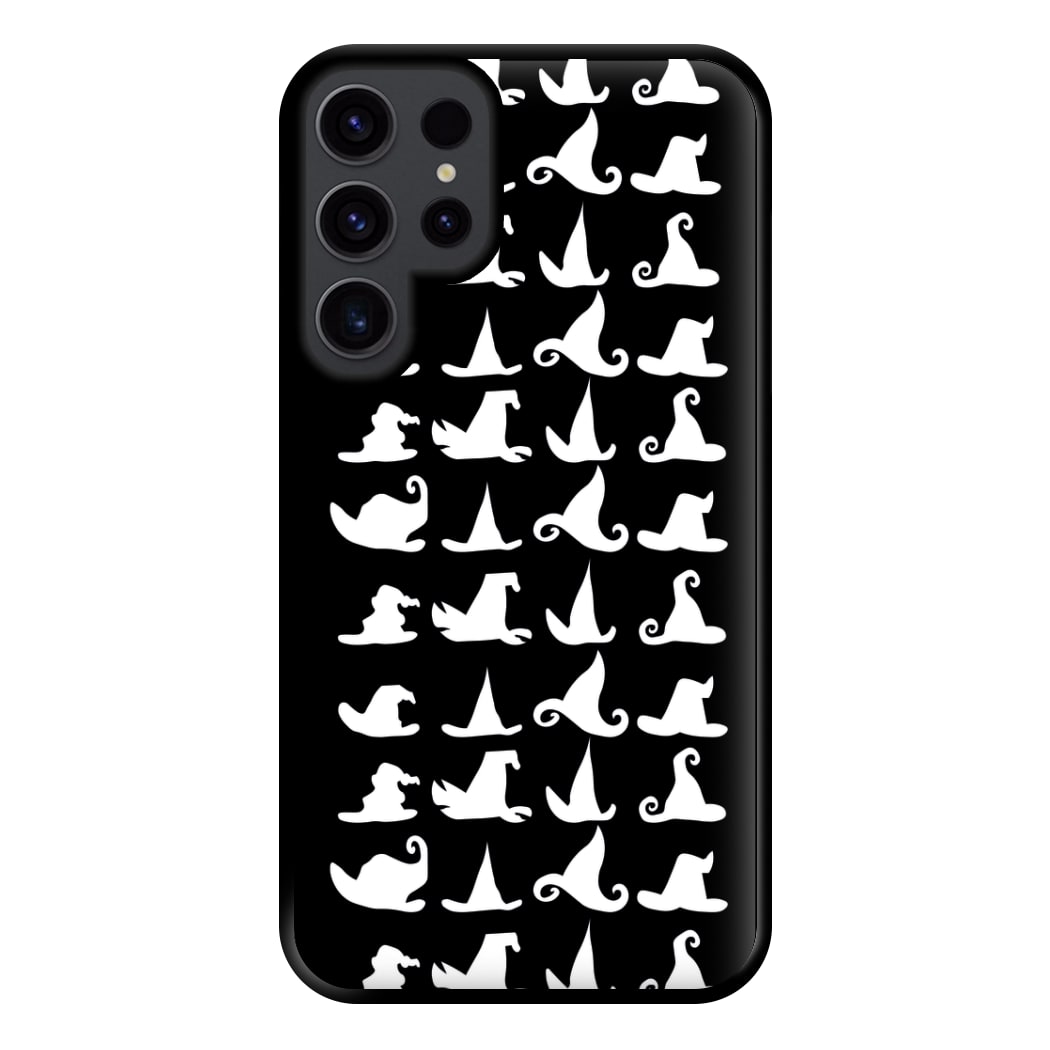 Witch's Hat Pattern - Halloween Phone Case for Galaxy S23 Ultra