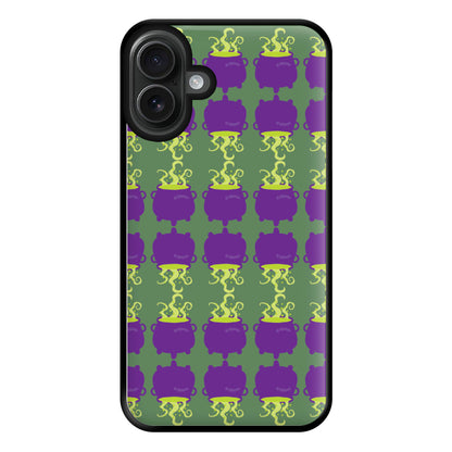 Cauldron Pattern - Halloween Phone Case for iPhone 16 Plus