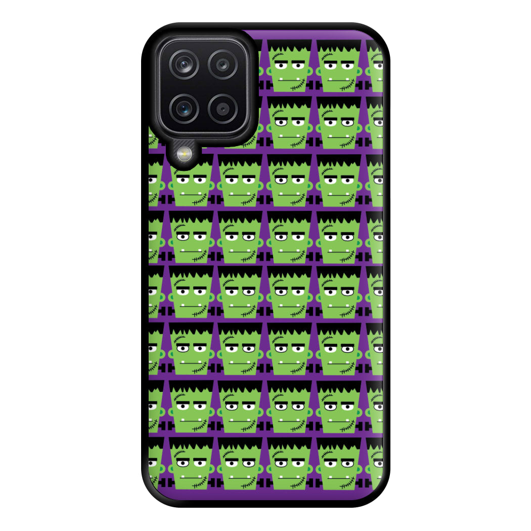 Frankenstein Pattern - Halloween Phone Case for Galaxy A12