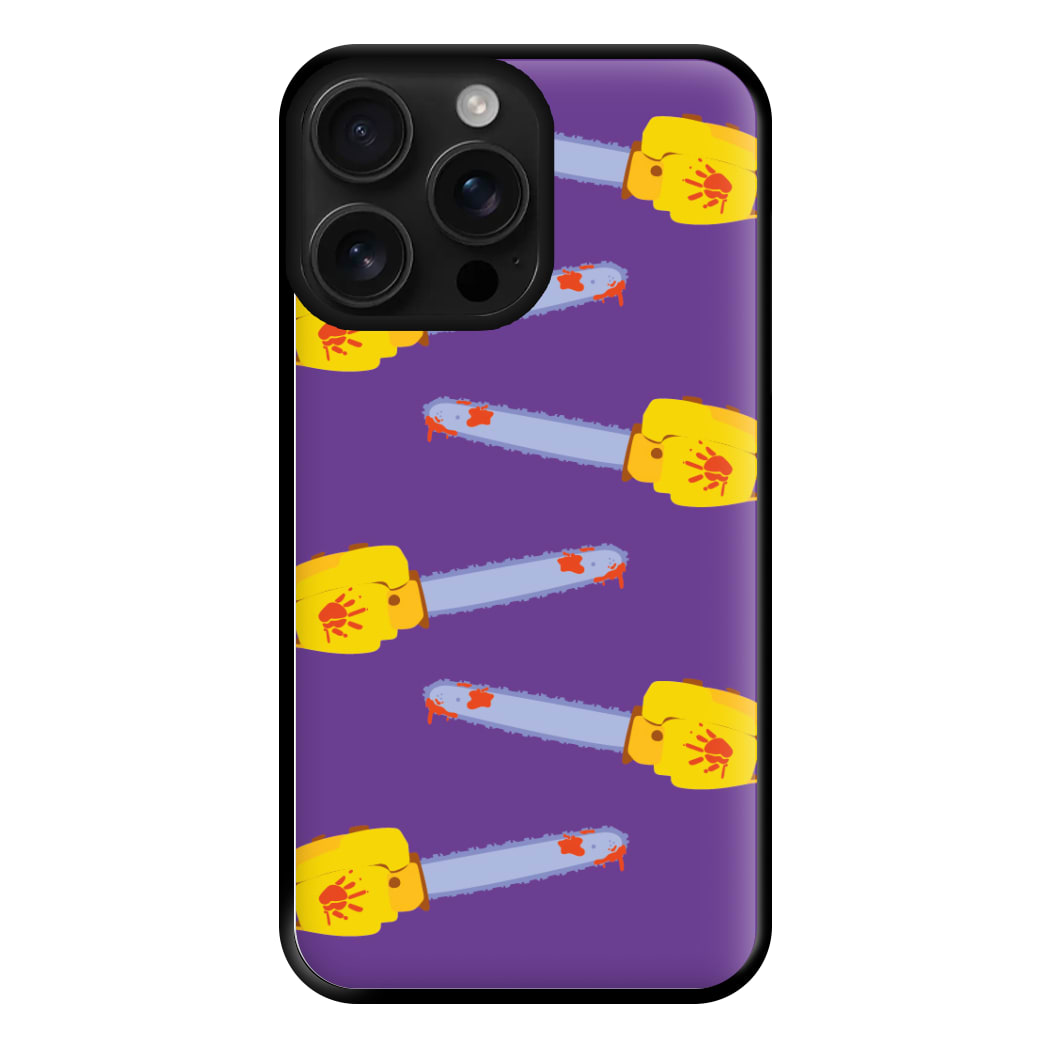 Chainsaw Pattern - Halloween Phone Case