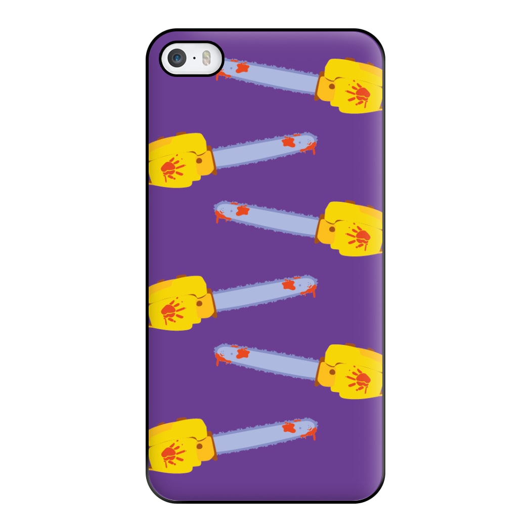 Chainsaw Pattern - Halloween Phone Case for iPhone 5 / 5s / SE 2016