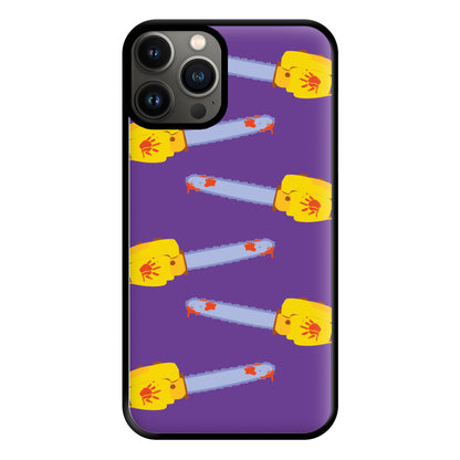 Chainsaw Pattern - Halloween Phone Case for iPhone 13 Pro Max