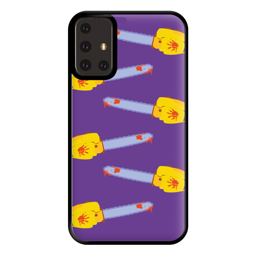 Chainsaw Pattern - Halloween Phone Case for Galaxy A71