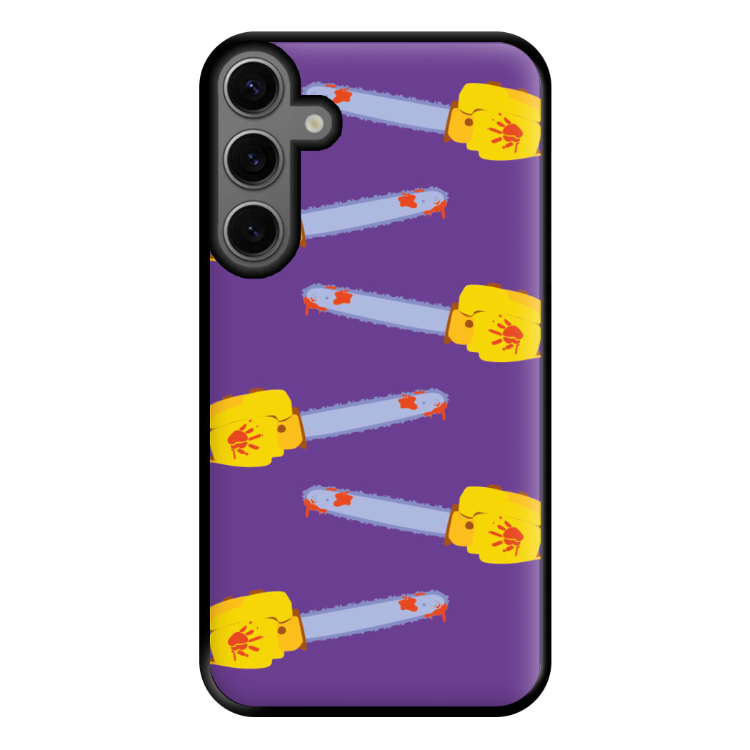 Chainsaw Pattern - Halloween Phone Case for Galaxy S23FE