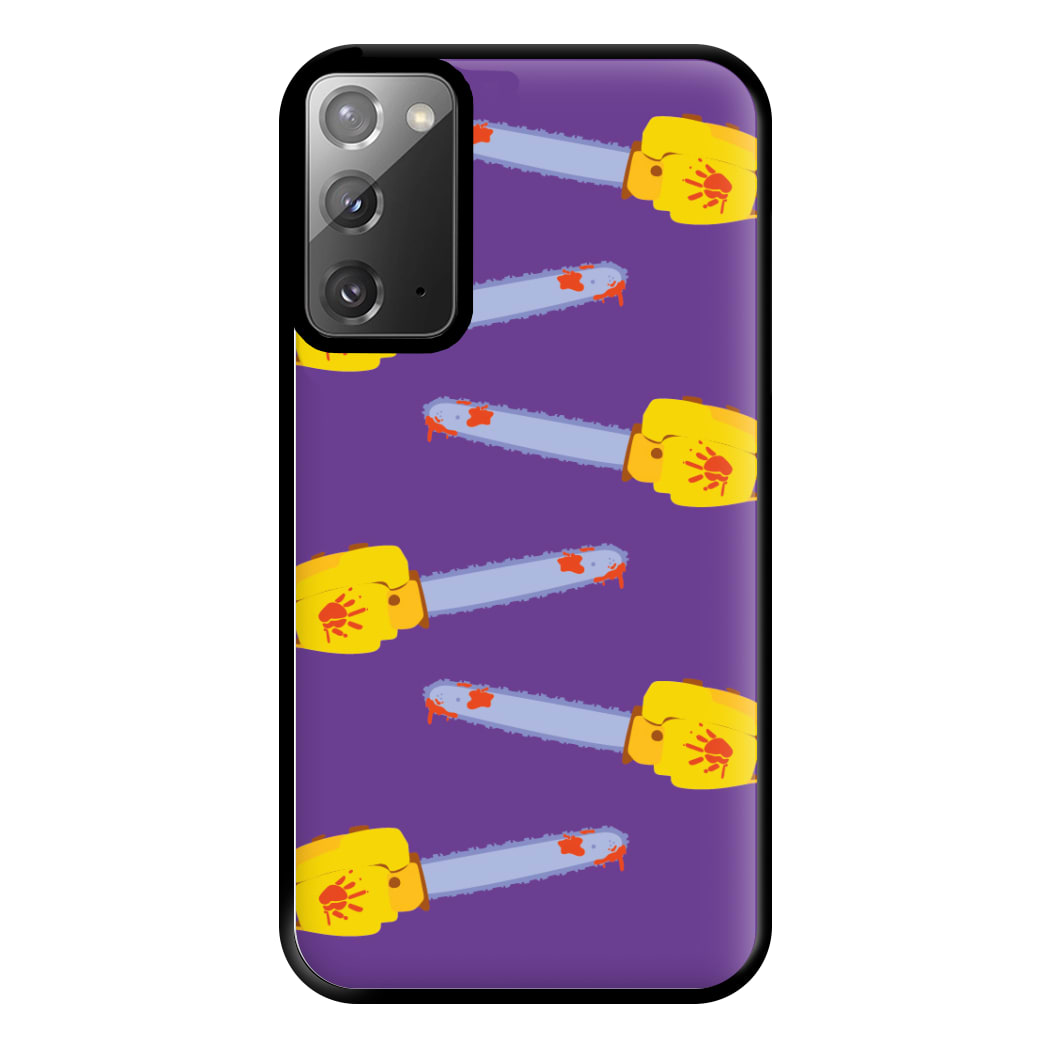 Chainsaw Pattern - Halloween Phone Case for Galaxy Note 20 Ultra