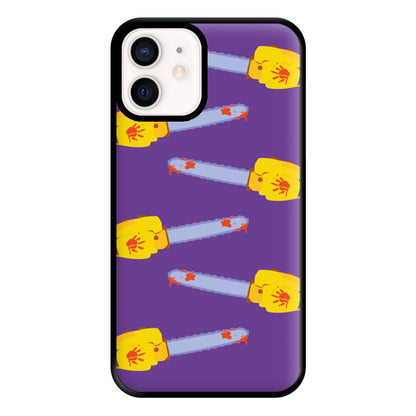 Chainsaw Pattern - Halloween Phone Case for iPhone 12 Mini