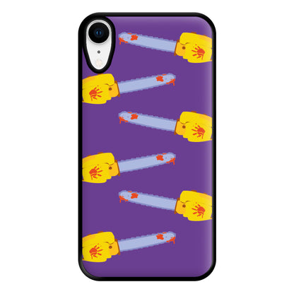 Chainsaw Pattern - Halloween Phone Case for iPhone XR