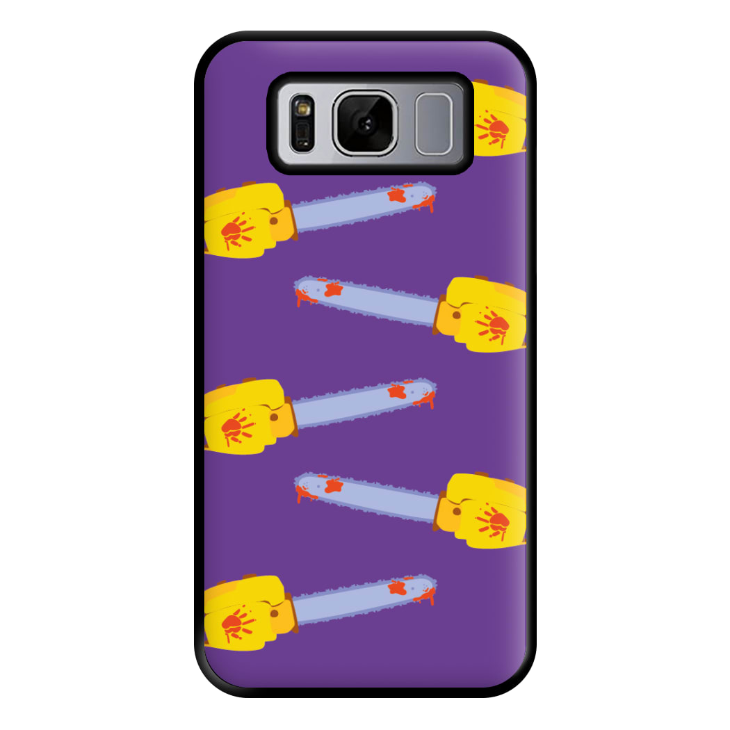 Chainsaw Pattern - Halloween Phone Case for Galaxy S8 Plus