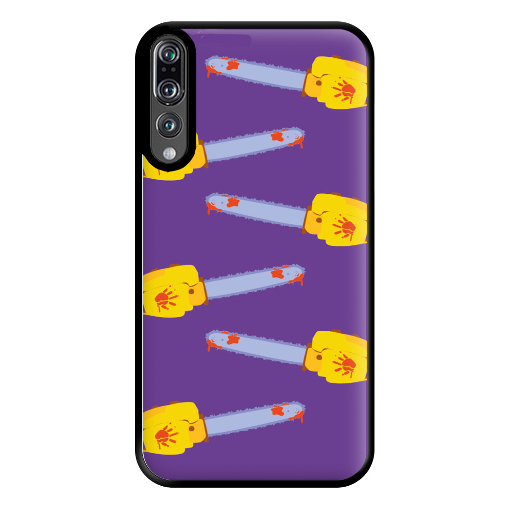 Chainsaw Pattern - Halloween Phone Case for Huawei P20 Pro