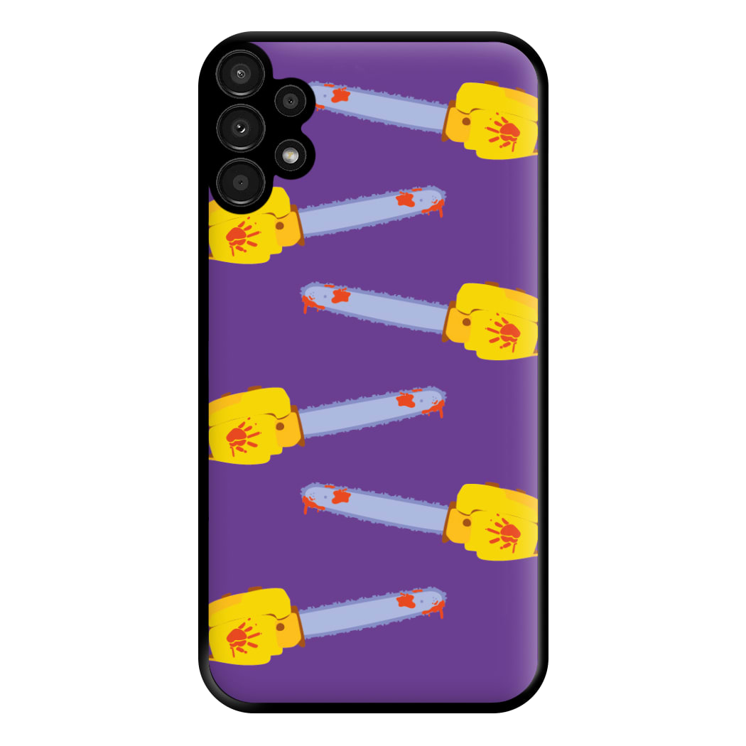 Chainsaw Pattern - Halloween Phone Case for Galaxy A13