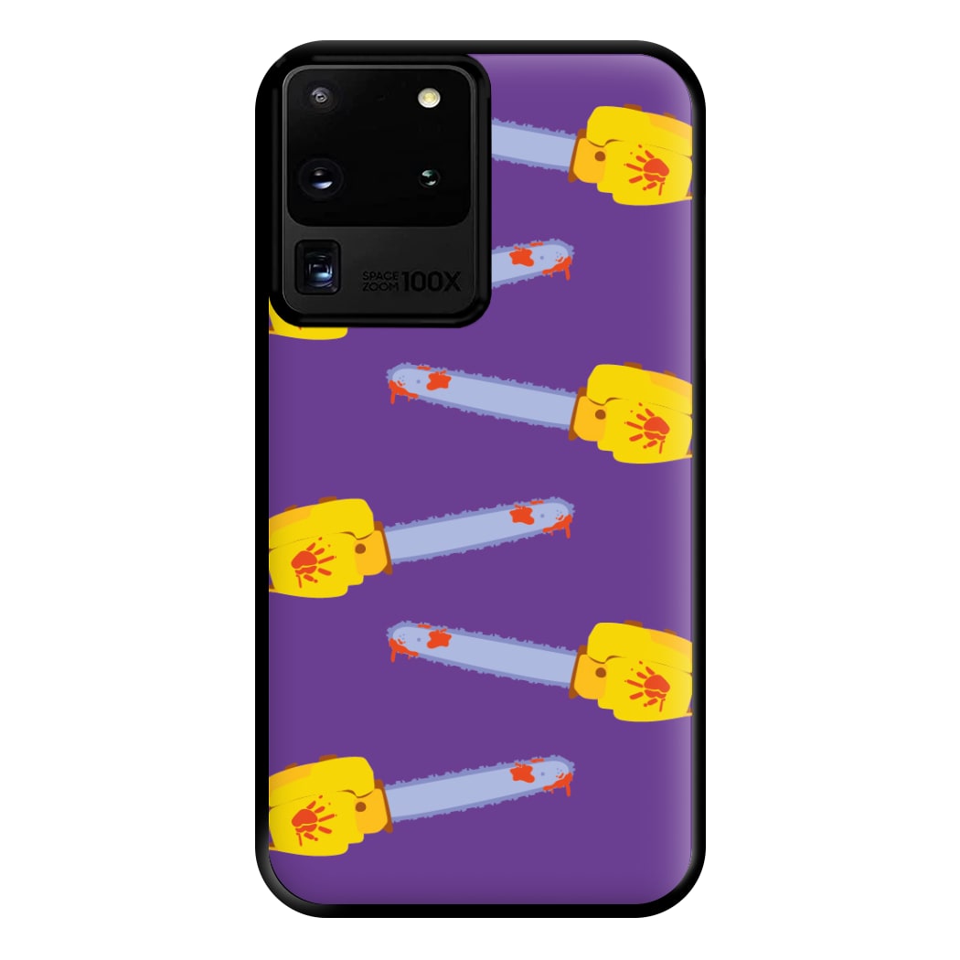 Chainsaw Pattern - Halloween Phone Case for Galaxy S20 Ultra