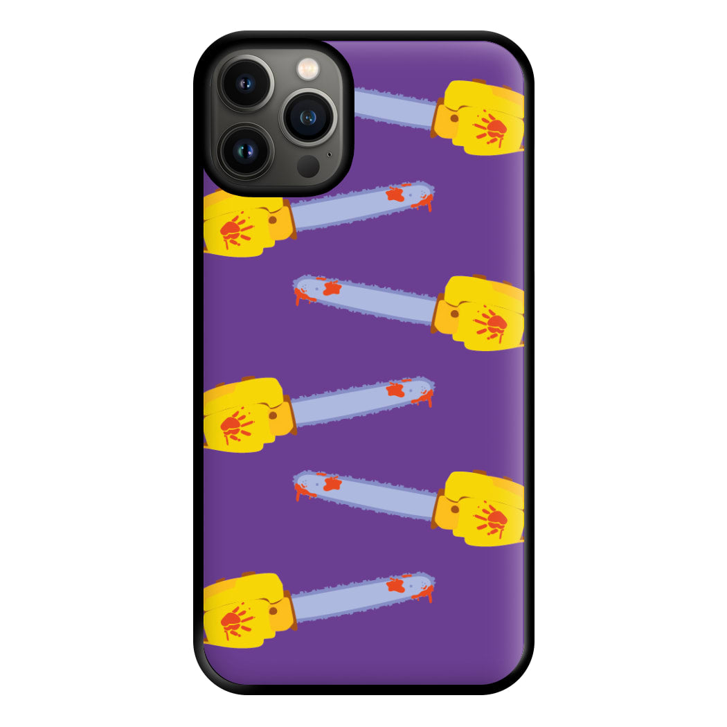 Chainsaw Pattern - Halloween Phone Case for iPhone 13