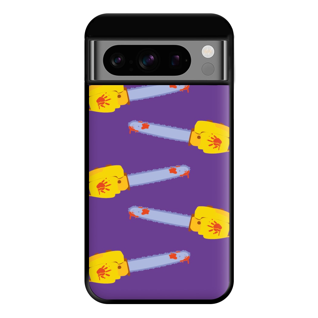 Chainsaw Pattern - Halloween Phone Case for Google Pixel 8 Pro