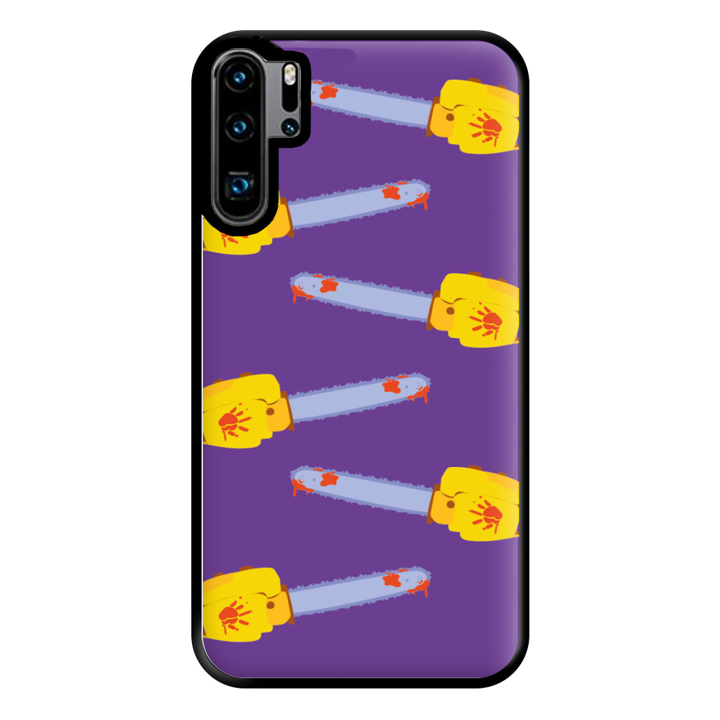 Chainsaw Pattern - Halloween Phone Case for Huawei P30 Pro