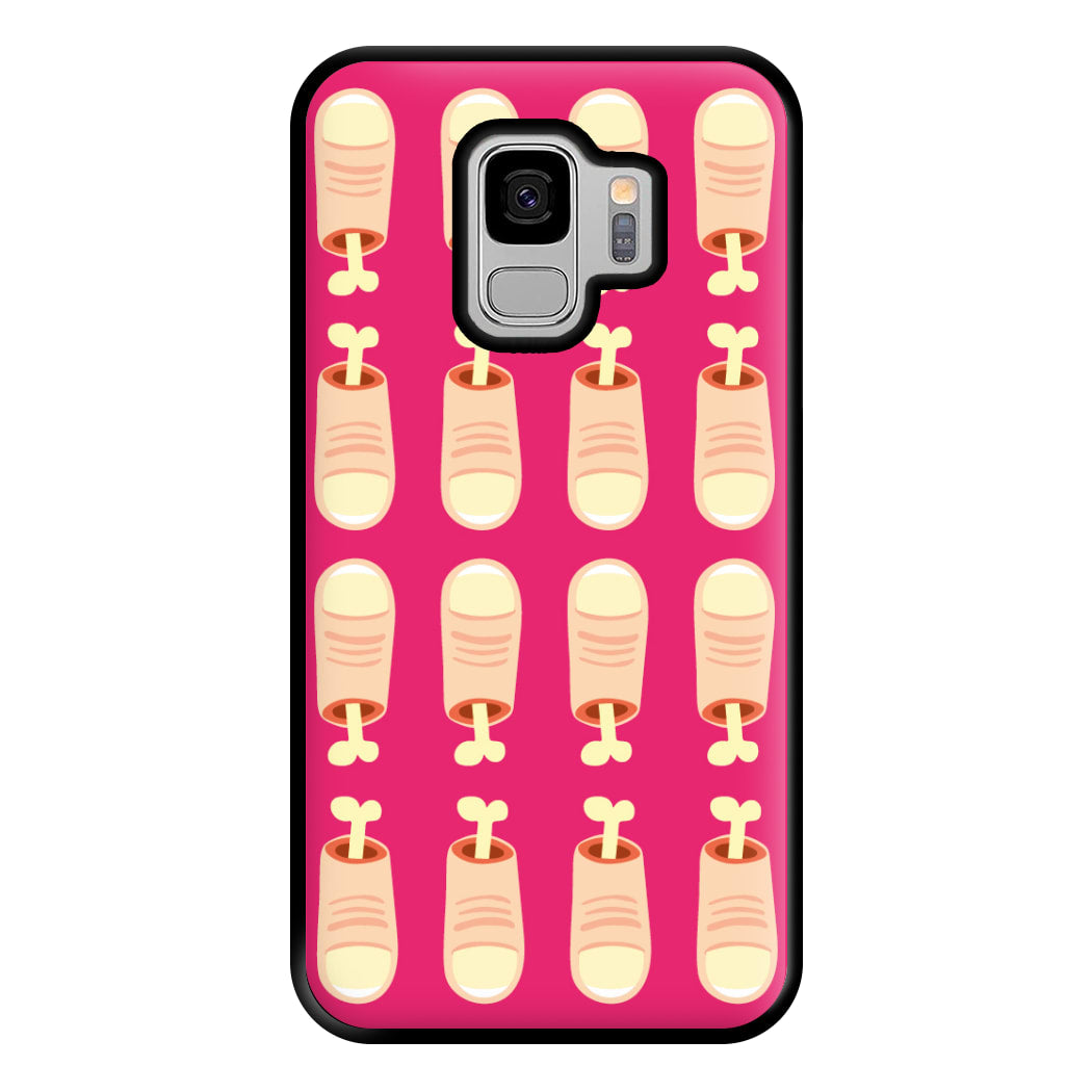 Finger Pattern - Halloween Phone Case for Galaxy S9 Plus