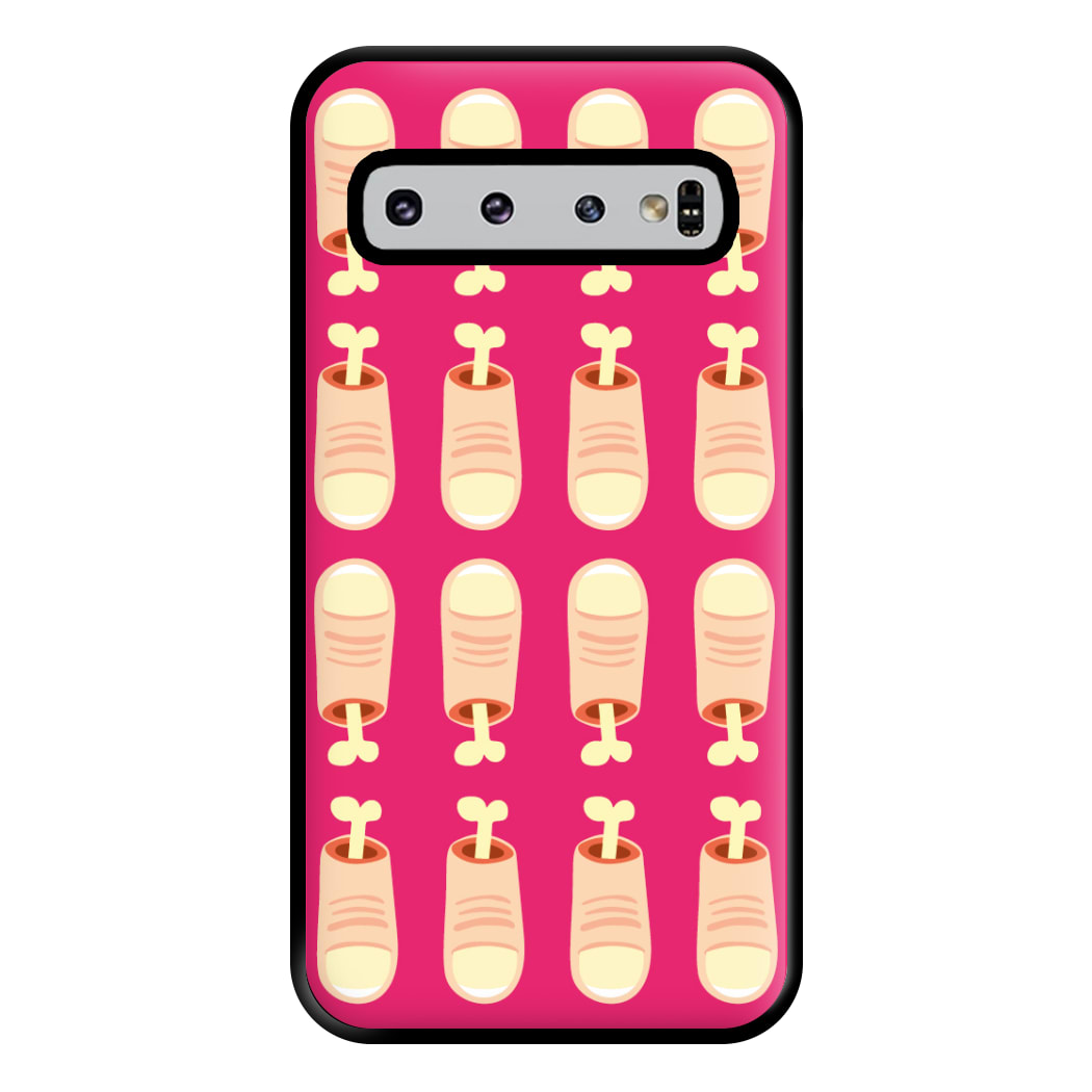 Finger Pattern - Halloween Phone Case for Galaxy S10 Plus