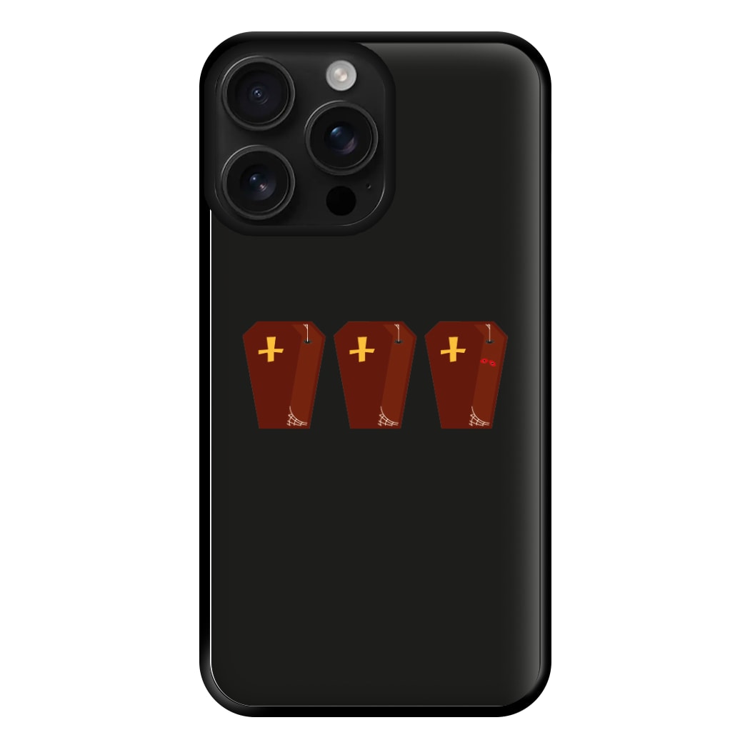 Coffin Pattern - Halloween Phone Case for iPhone 16 Pro Max