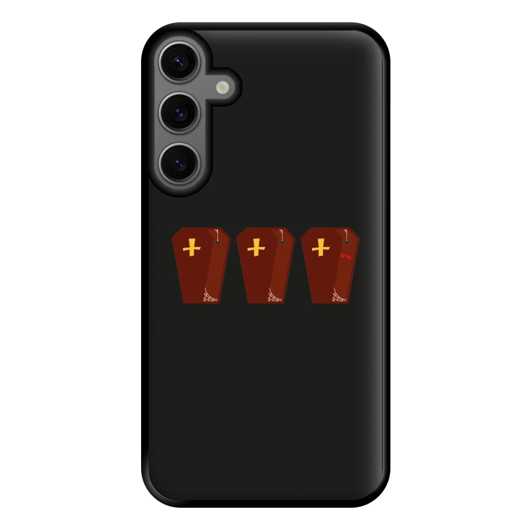 Coffin Pattern - Halloween Phone Case for Galaxy S23FE