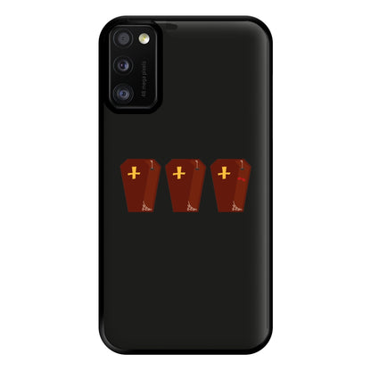 Coffin Pattern - Halloween Phone Case for Galaxy A41