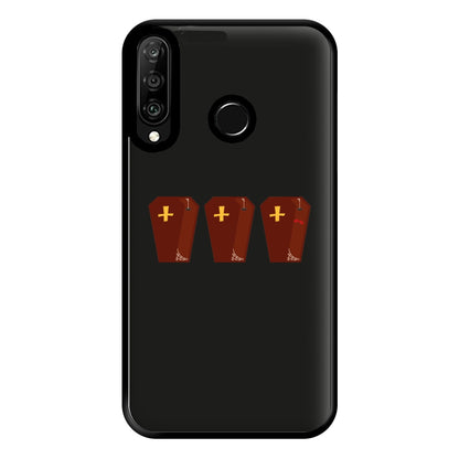 Coffin Pattern - Halloween Phone Case for Huawei P30 Lite