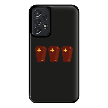 Coffin Pattern - Halloween Phone Case for Galaxy A52 / A52s