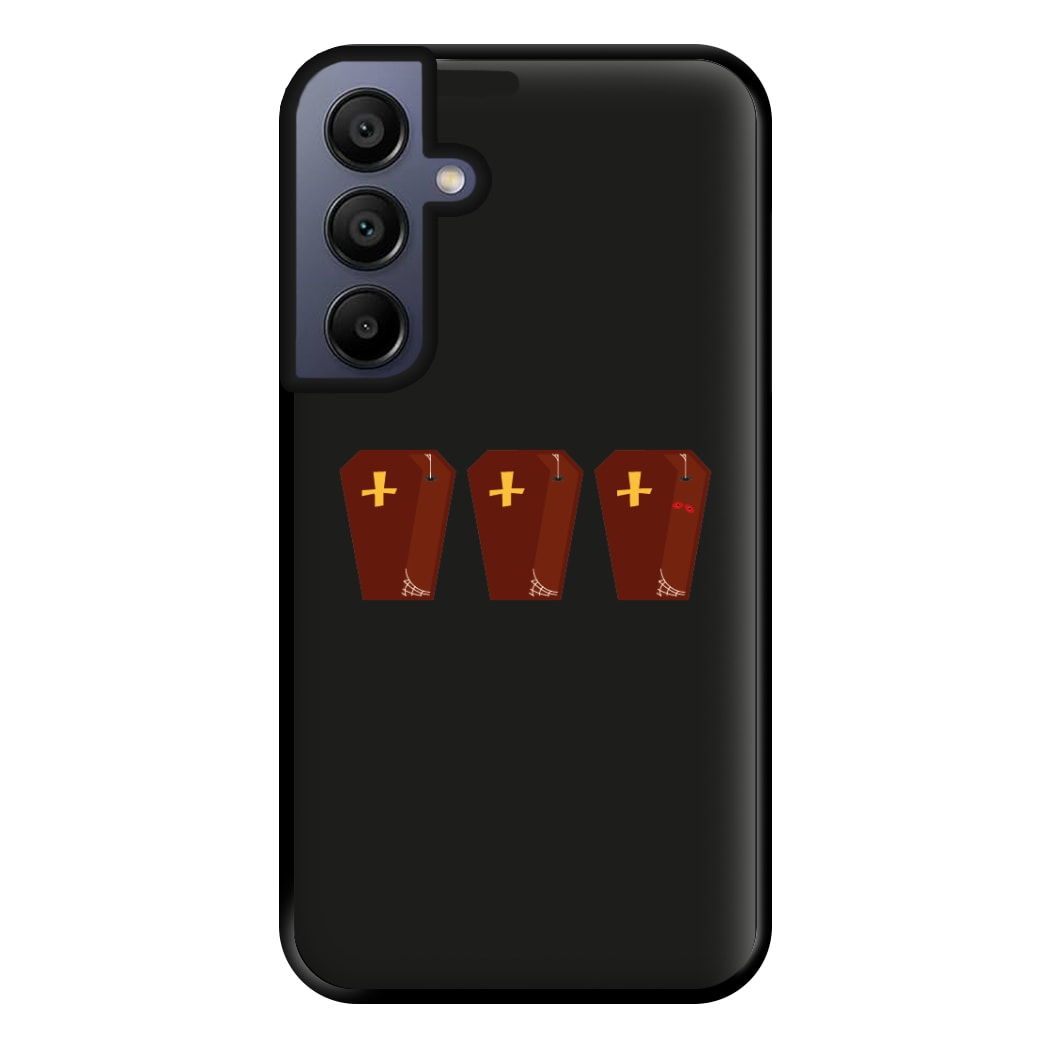 Coffin Pattern - Halloween Phone Case for Galaxy A15