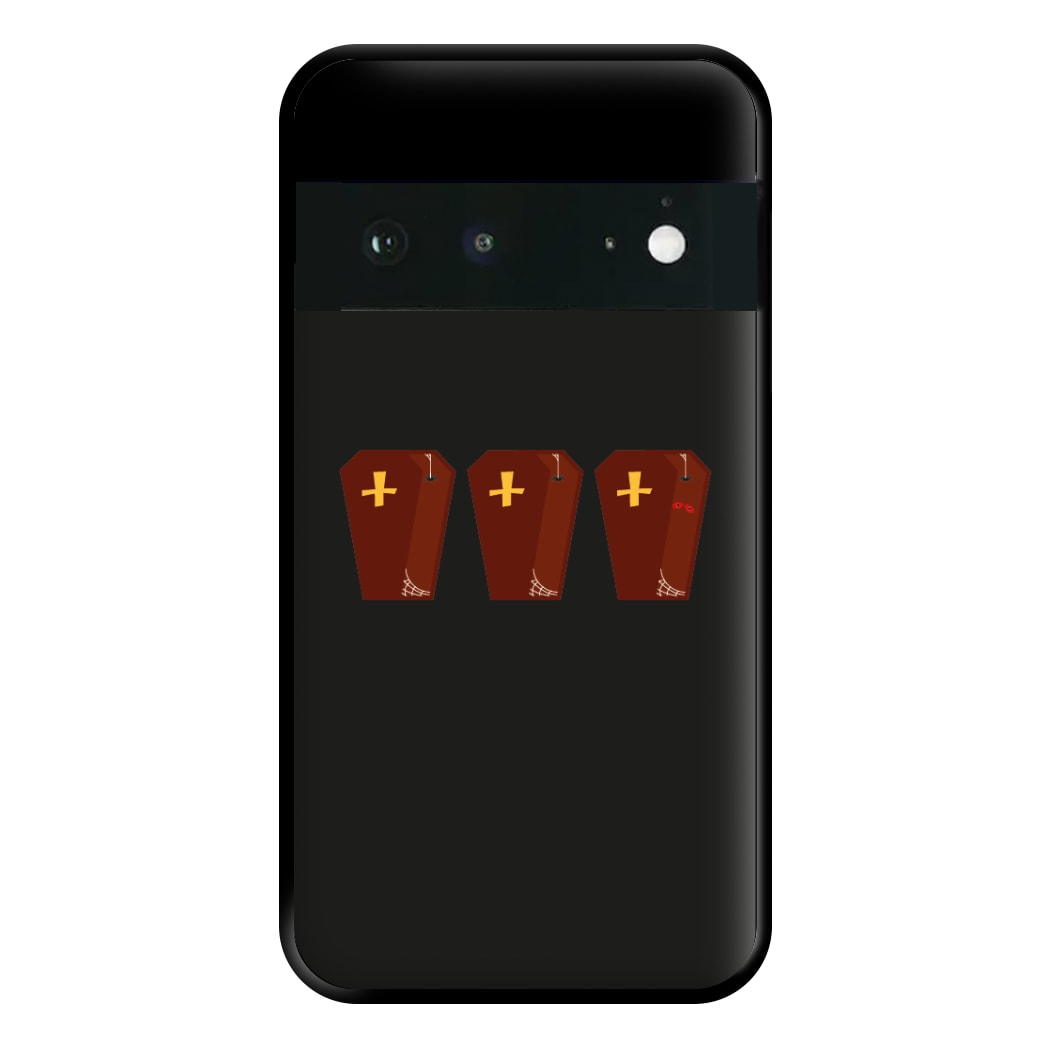 Coffin Pattern - Halloween Phone Case for Google Pixel 6a