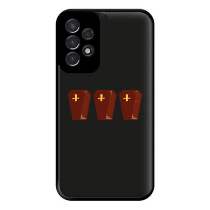 Coffin Pattern - Halloween Phone Case for Galaxy A53