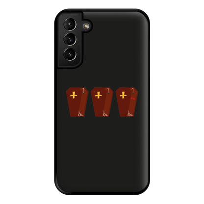 Coffin Pattern - Halloween Phone Case for Galaxy S21 Plus