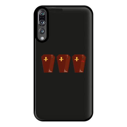 Coffin Pattern - Halloween Phone Case for Huawei P20 Pro