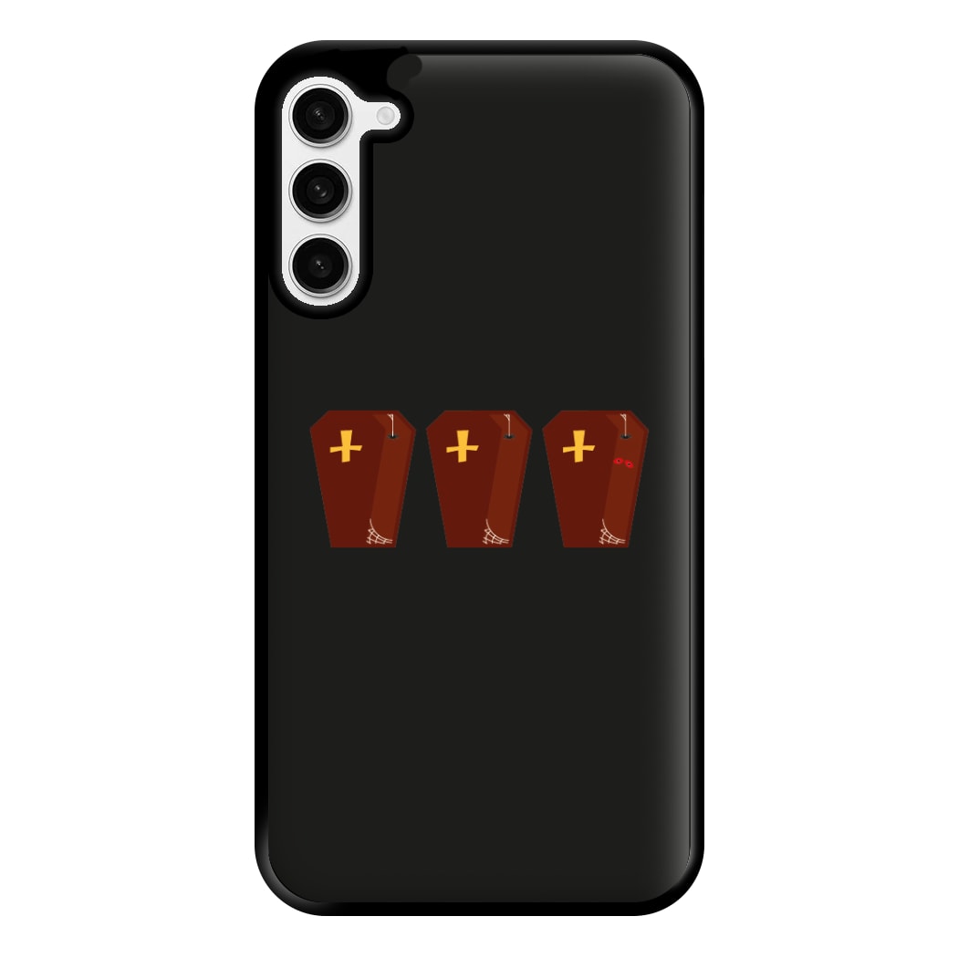 Coffin Pattern - Halloween Phone Case for Galaxy S23 Plus