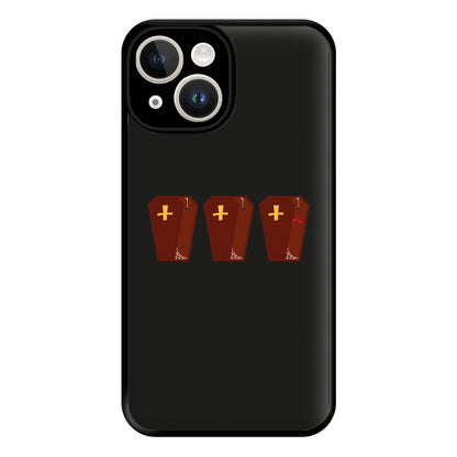 Coffin Pattern - Halloween Phone Case for iPhone 14