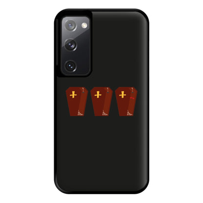 Coffin Pattern - Halloween Phone Case for Galaxy S20FE