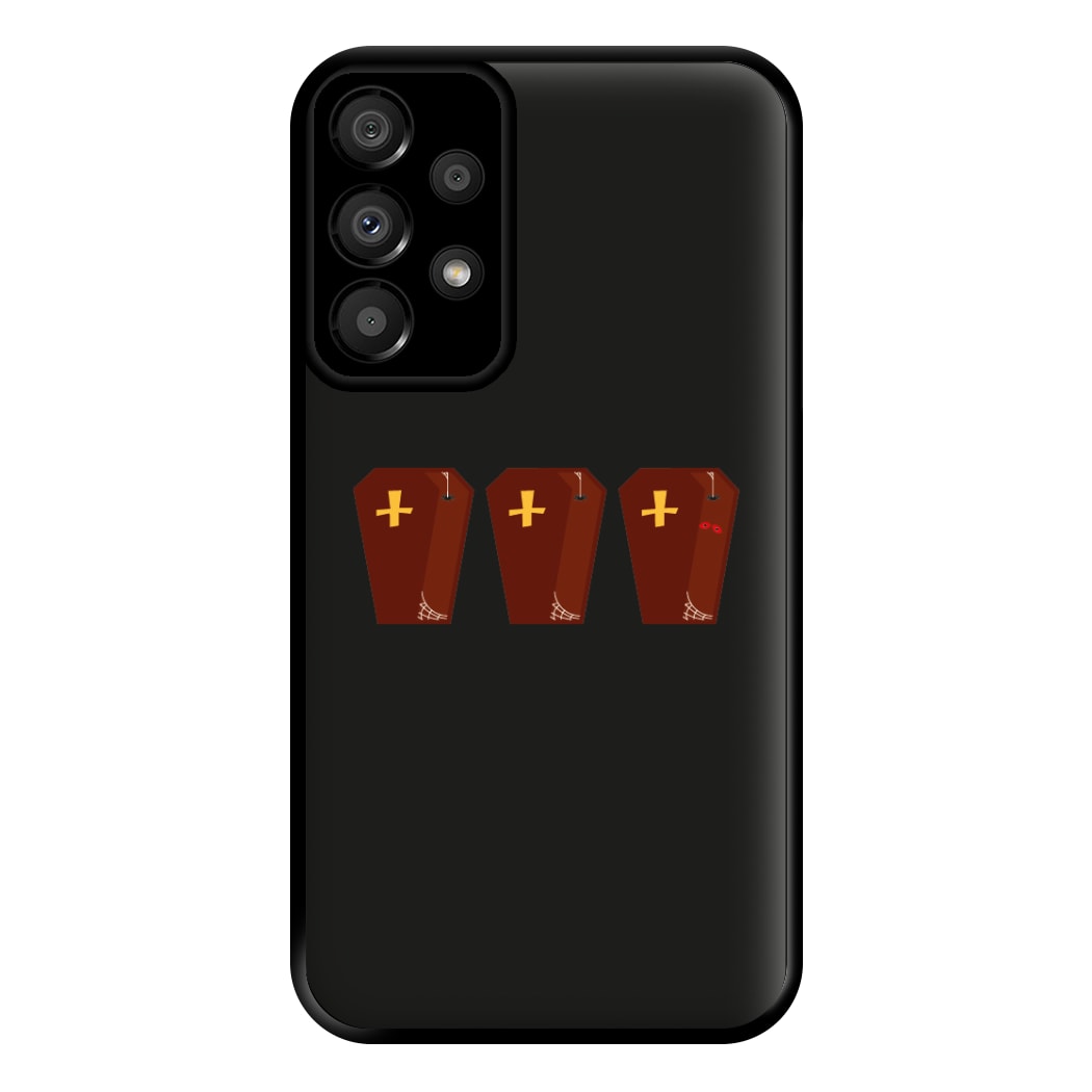 Coffin Pattern - Halloween Phone Case for Galaxy A33