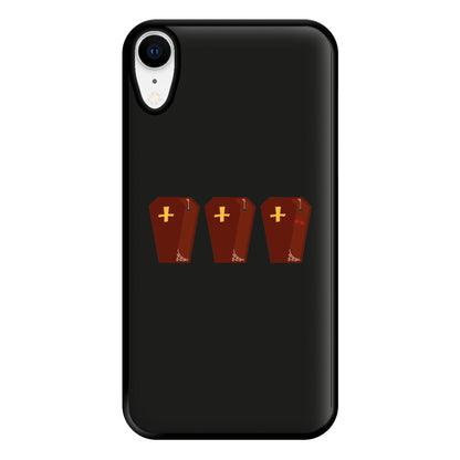 Coffin Pattern - Halloween Phone Case for iPhone XR