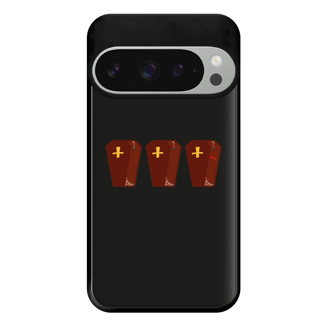 Coffin Pattern - Halloween Phone Case for Google Pixel 9 Pro XL