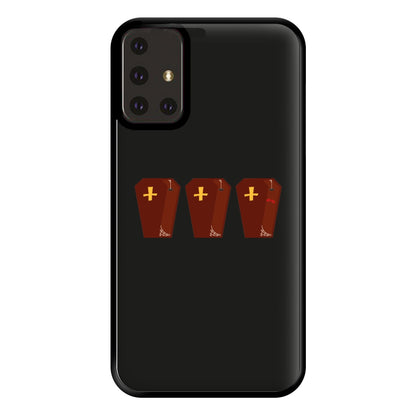 Coffin Pattern - Halloween Phone Case for Galaxy A71