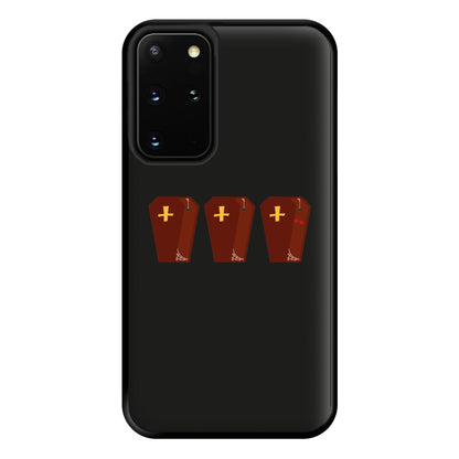 Coffin Pattern - Halloween Phone Case for Galaxy S20 Plus