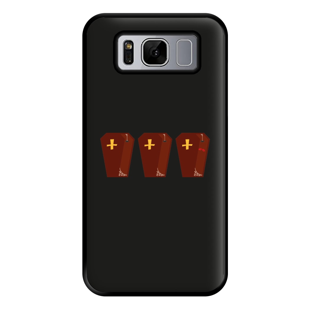 Coffin Pattern - Halloween Phone Case for Galaxy S8 Plus