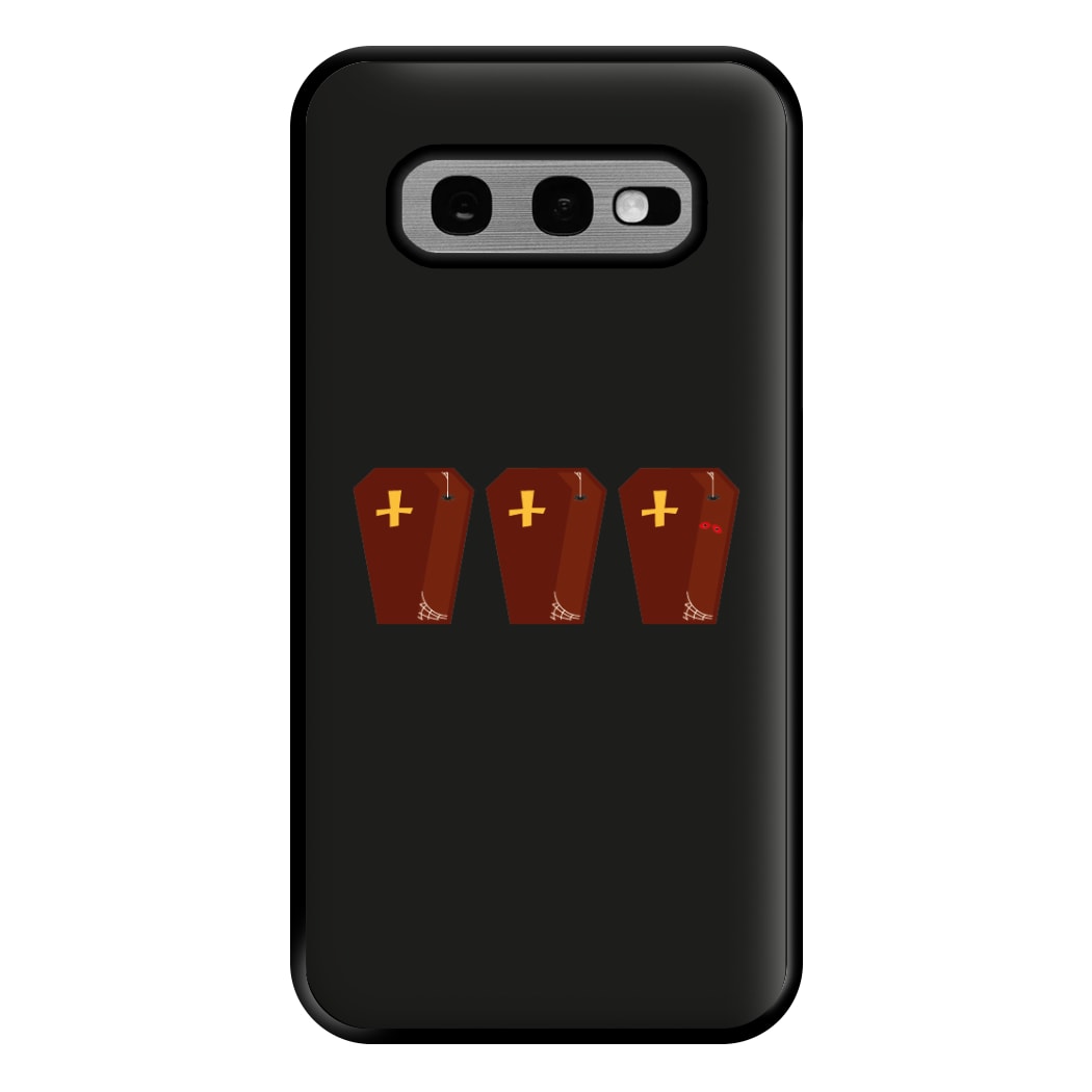 Coffin Pattern - Halloween Phone Case for Galaxy S10e