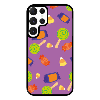 Candy Pattern - Halloween Phone Case for Galaxy S22 Ultra