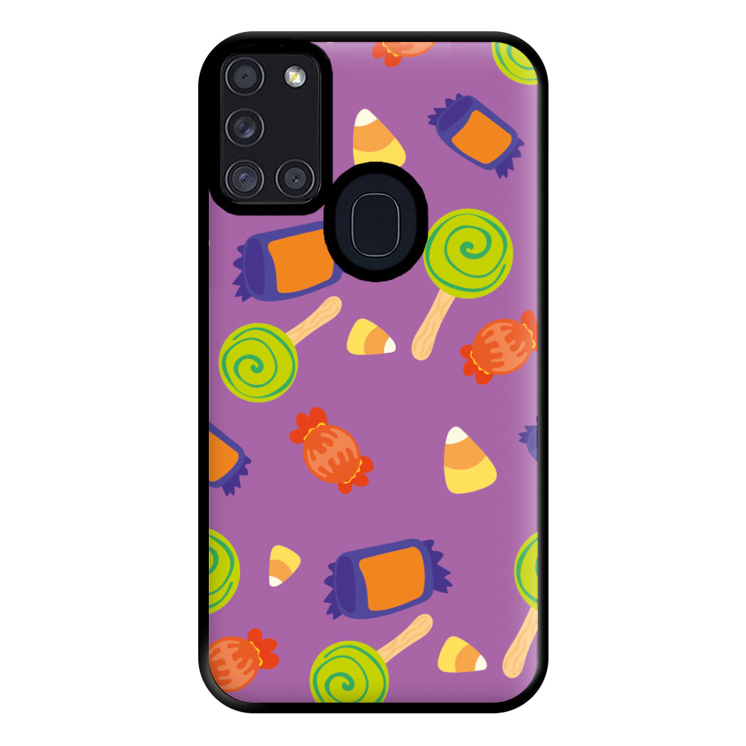 Candy Pattern - Halloween Phone Case for Galaxy A21s