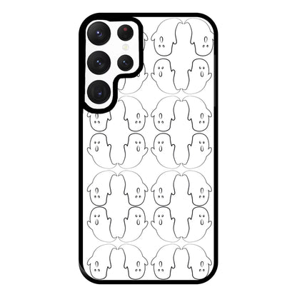 Ghost Pattern - Halloween Phone Case for Galaxy S22 Ultra