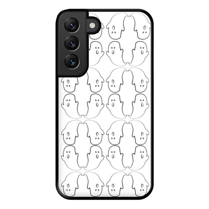 Ghost Pattern - Halloween Phone Case for Galaxy S22 Plus