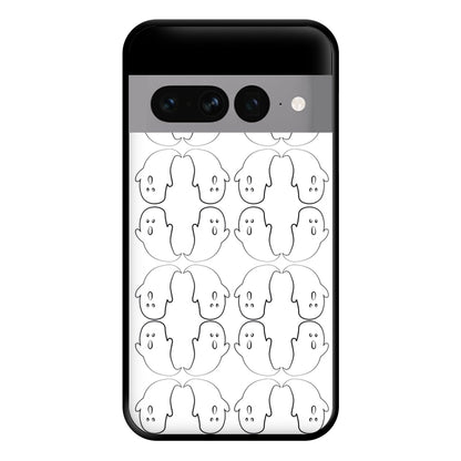 Ghost Pattern - Halloween Phone Case for Google Pixel 7 Pro