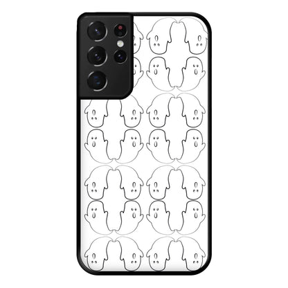 Ghost Pattern - Halloween Phone Case for Galaxy S21 Ultra