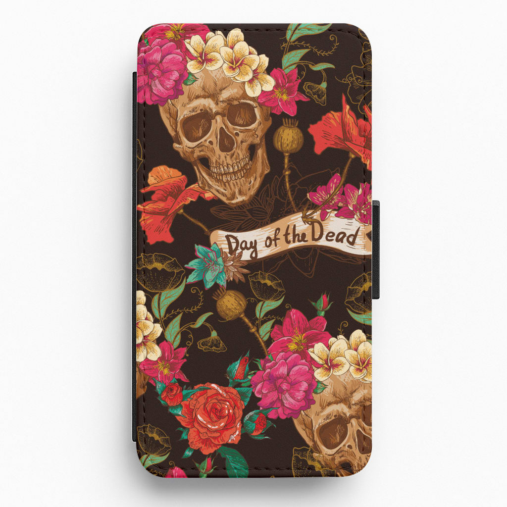 Day Of The Dead - Halloween Flip / Wallet Phone Case