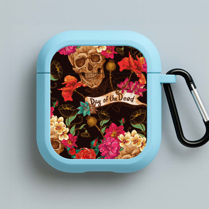 Day Of The Dead - Halloween Blue AirPods Case